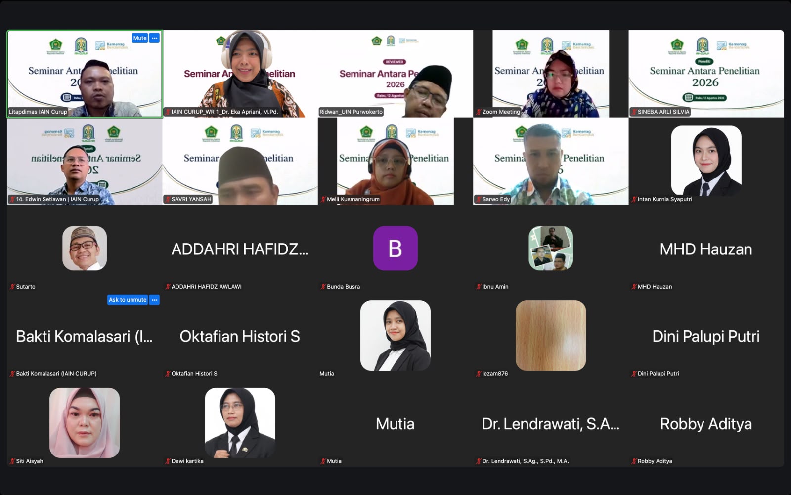 Seminar Antara Litapdimas 2026, IAIN Curup Perkuat Kualitas Riset dan Budaya Akademik 