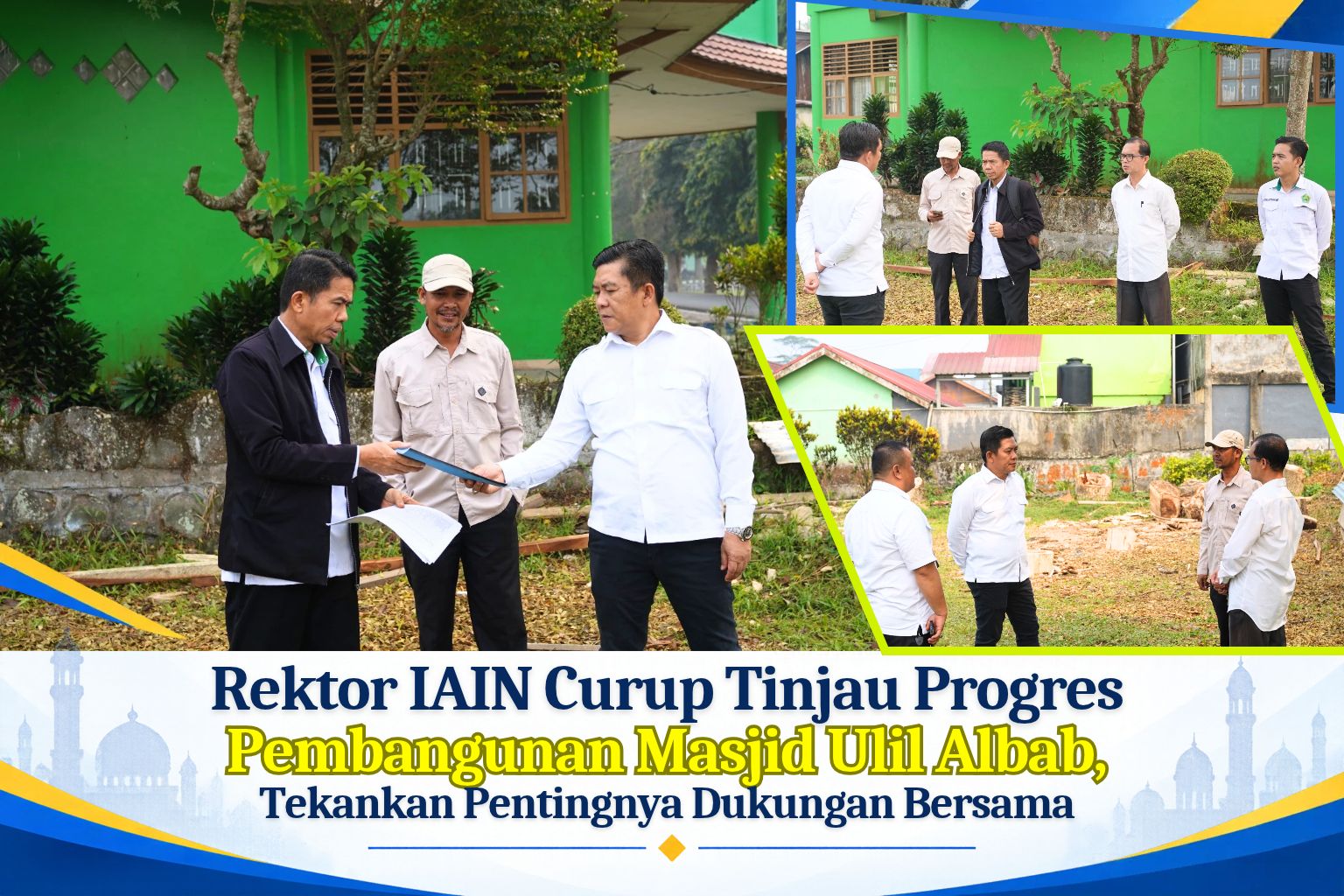 Rektor IAIN Curup Tinjau Progres Pembangunan Masjid Ulil Albab, Tekankan Pentingnya Dukungan Bersama
