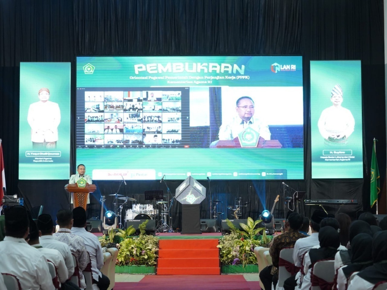 17 Pegawai PPPK IAIN Curup Ikuti Ceremony Orientasi Via Online, Menag Tegaskan ASN Harus Bangun Cara Berpikir Melayani