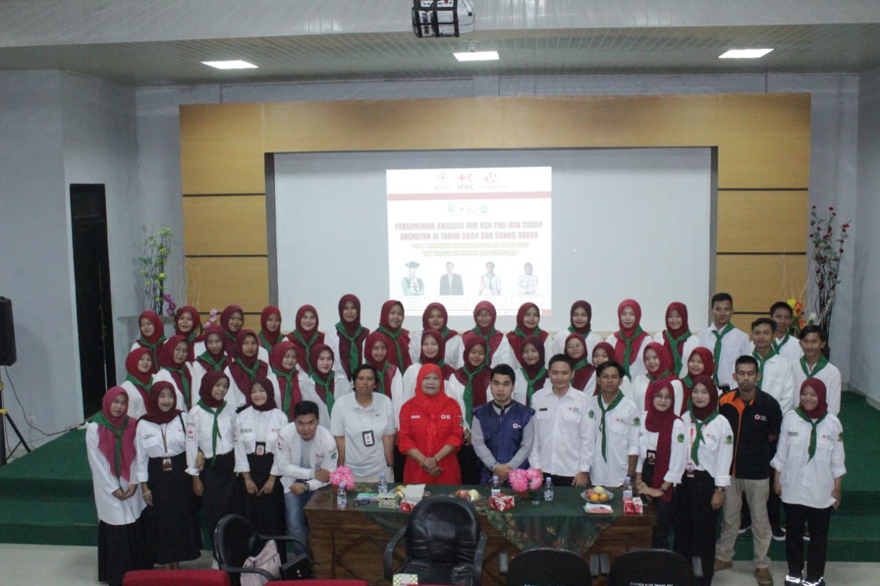 UKK KSR IAIN Curup Kukuhkan 33 Anggota Baru, dan Gelar Aksi Donor Darah Tahun 2024