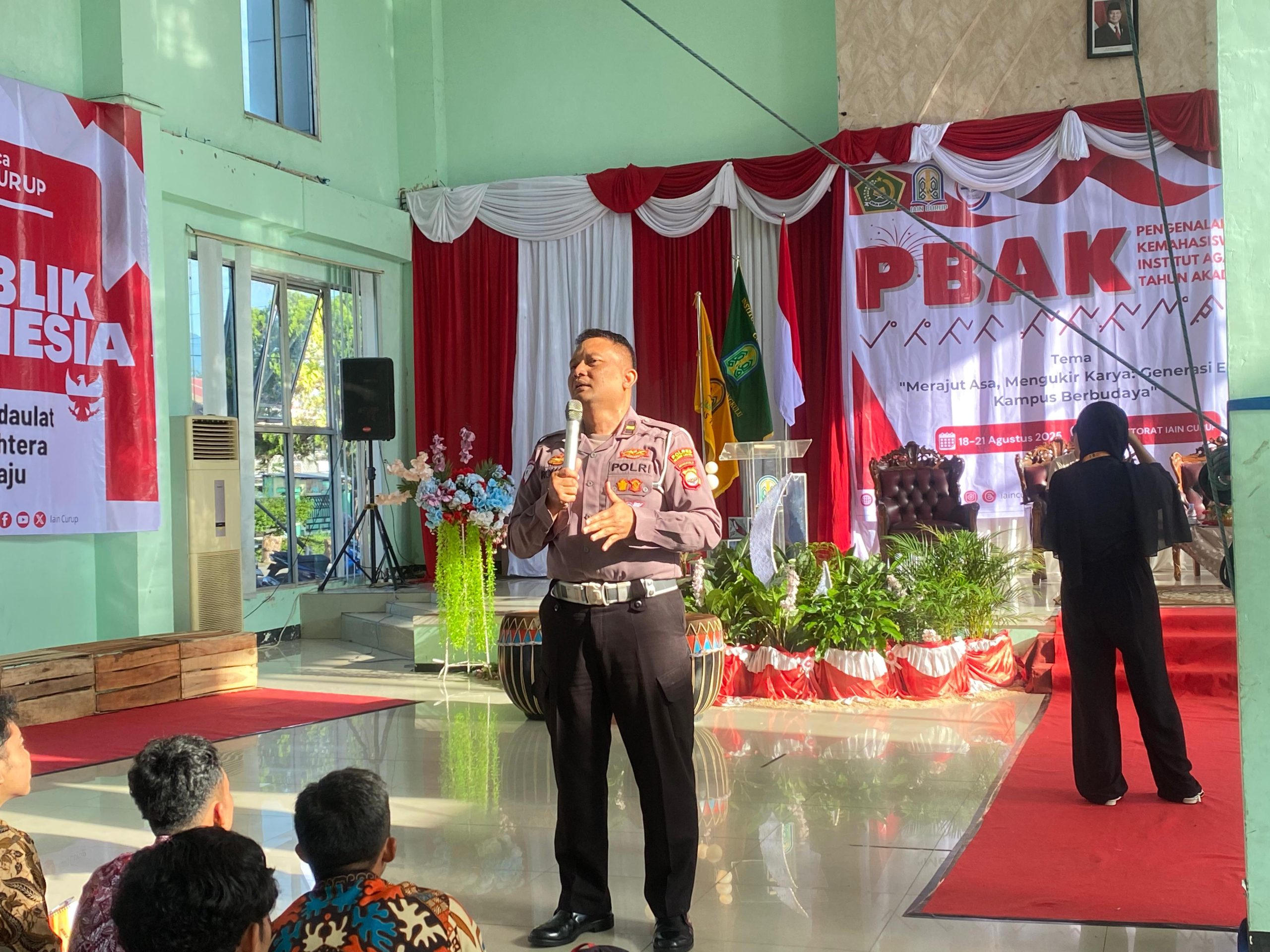 Hari Kedua PBAK IAIN Curup: Mahasiswa Baru Dapat Pembekalan Tertib Lalu Lintas