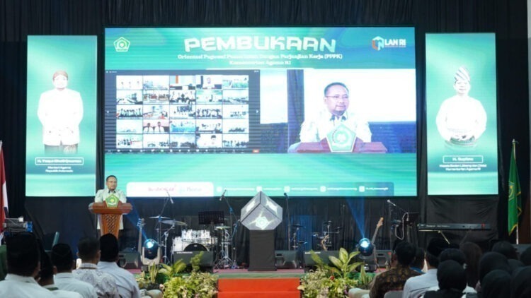 17 Pegawai PPPK IAIN Curup Ikuti Ceremony Orientasi Via Online, Menag Tegaskan ASN Harus Bangun Cara Berpikir Melayani