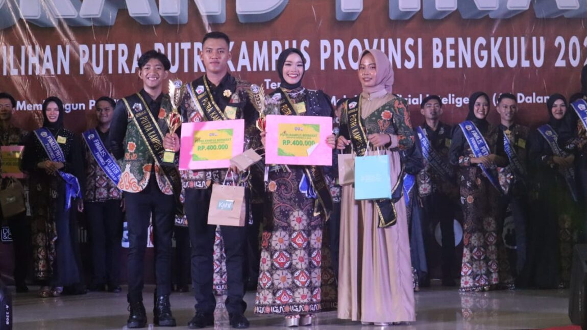 Pada Ajang Grand Final Pemilihan Putra Putri Kampus Provinsi Bengkulu 2024 Finalis IAIN Curup di Nobatkan Sebagai Duta Berbakat Kampus Se-Provinsi Bengkulu