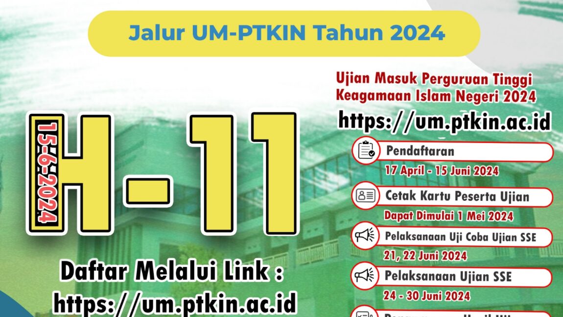 Menuju H-11 Pendaftaran UM-PTKIN Tahun 2024 di IAIN Curup