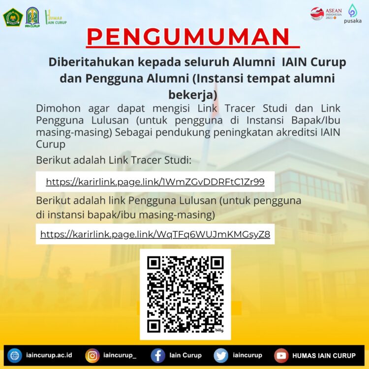 Alumni IAIN Curup Dimohon Isi Tracer Studi dan Survei Pengguna Lulusan