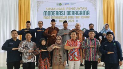 Sosialisasi Penguatan Moderasi Beragama bagi mahasiswa baru IAIN Curup Tahun Akademik 2024/2025